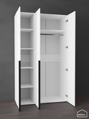 Шкаф Linnea MHR-3-1 2050х1200х510 (Белый-М 11.1.1) в Соликамске - solikamsk.mebel24.online | фото 4