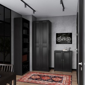 Шкаф МАКС двухдверный узкий, цвет Дуб Венге в Соликамске - solikamsk.mebel24.online | фото 4