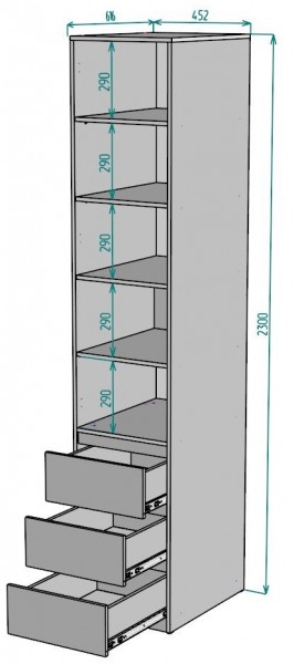 Шкаф Мальта H161 в Соликамске - solikamsk.mebel24.online | фото 2