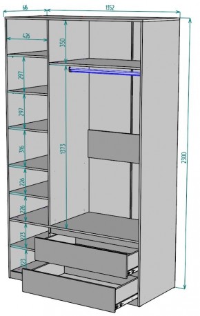 Шкаф Мальта H216 в Соликамске - solikamsk.mebel24.online | фото 2