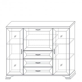 Шкаф низкий (2 стеклодвери) Сиена в Соликамске - solikamsk.mebel24.online | фото 4