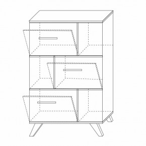 Шкаф низкий с нишами Вега Скандинавия в Соликамске - solikamsk.mebel24.online | фото 3