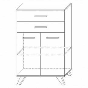 Шкаф низкий Вега Скандинавия в Соликамске - solikamsk.mebel24.online | фото 7