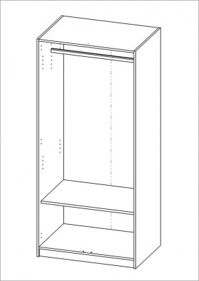 Шкаф ОРИОН двухдверный, цвет Дуб Сонома в Соликамске - solikamsk.mebel24.online | фото 2