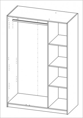 Шкаф ОРИОН трехдверный, цвет Дуб Венге в Соликамске - solikamsk.mebel24.online | фото 3