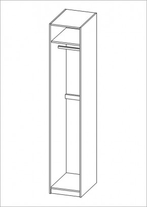 Шкаф ПЕГАС однодверный, цвет белый в Соликамске - solikamsk.mebel24.online | фото 3