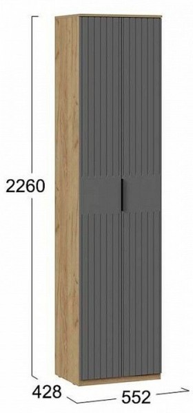 Шкаф платяной Хилтон Исп. 2 в Соликамске - solikamsk.mebel24.online | фото 6