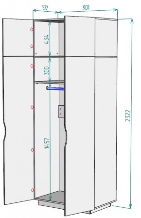 Шкаф "Аврора (H36)" в Соликамске - solikamsk.mebel24.online | фото 2