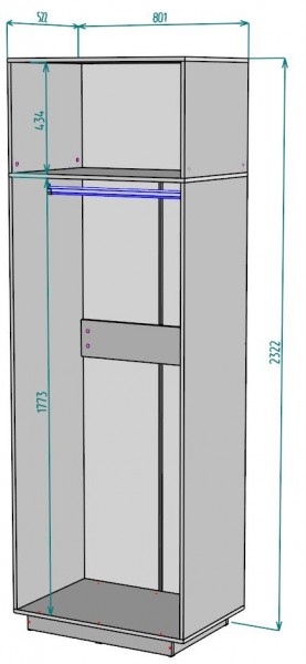 Шкаф "Аврора (H37)" в Соликамске - solikamsk.mebel24.online | фото 2