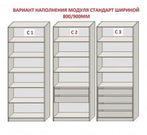 Шкаф распашной серия «ЗЕВС» (PL3/С1/PL2) в Соликамске - solikamsk.mebel24.online | фото 6