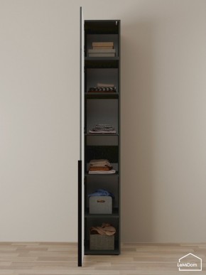 Шкаф с антресолью Linnea MHR-1A-2 2450х400х510 (Графит-М 11.1.25) в Соликамске - solikamsk.mebel24.online | фото 4
