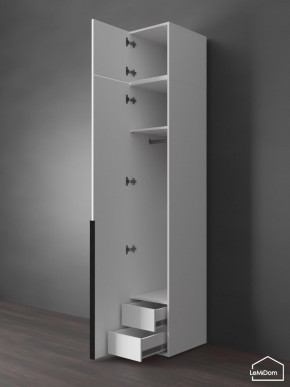 Шкаф с антресолью Linnea MHR-1A-3 2450х400х510 (Белый-М 11.1.1) в Соликамске - solikamsk.mebel24.online | фото 6