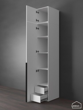 Шкаф с антресолью Linnea MHR-1A-4 2450х400х510 (Белый-М 11.1.1) в Соликамске - solikamsk.mebel24.online | фото 5