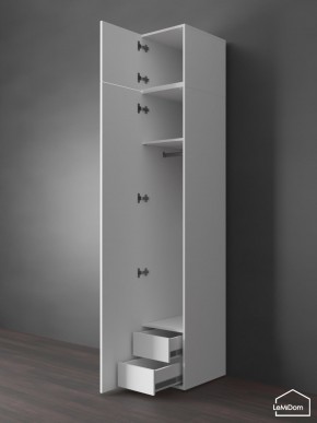 Шкаф с антресолью Linnea MHR-1POA-3 2450х400х510 (Белый-М 11.1.1) в Соликамске - solikamsk.mebel24.online | фото 6