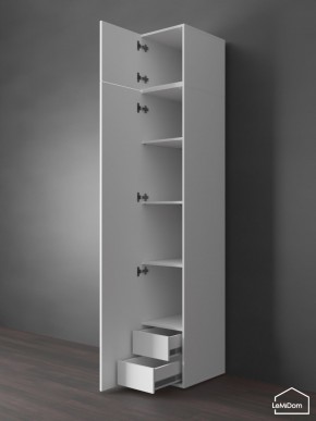Шкаф с антресолью Linnea MHR-1POA-4 2450х400х510 (Белый-М 11.1.1) в Соликамске - solikamsk.mebel24.online | фото 5