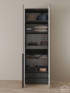 Шкаф с антресолью Linnea MHR-2A-3 2450х800х510 (Графит-М 11.1.25) в Соликамске - solikamsk.mebel24.online | фото 5