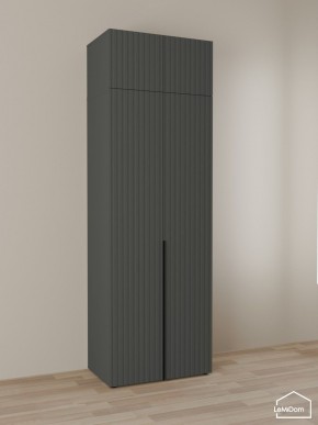 Шкаф с антресолью Linnea MHR-2A-4 2450х800х510 (Графит-М 11.1.25) в Соликамске - solikamsk.mebel24.online | фото 1