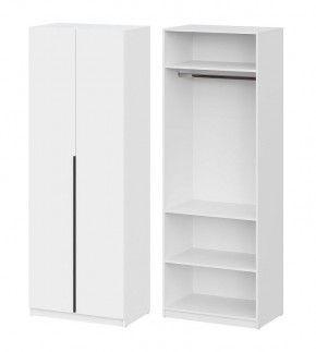 Шкаф ШК-5 + 2 полки (800) Белый текстурный в Соликамске - solikamsk.mebel24.online | фото