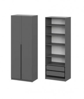 Шкаф ШК-5 + 4 полки + ящики (800) Графит в Соликамске - solikamsk.mebel24.online | фото