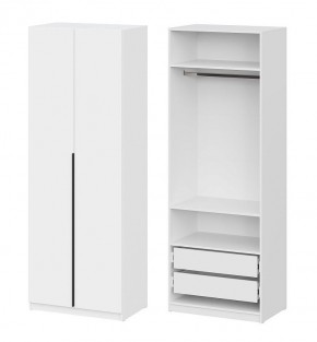 Шкаф ШК-5 + 2 полки + ящики (800) Белый текстурный в Соликамске - solikamsk.mebel24.online | фото