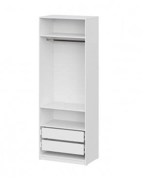 Шкаф ШК-5 + 2 полки + ящики (800) Белый текстурный в Соликамске - solikamsk.mebel24.online | фото 3