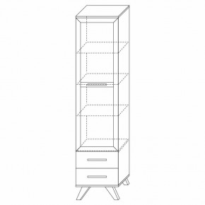 Шкаф-витрина 450 Вега Скандинавия в Соликамске - solikamsk.mebel24.online | фото 3
