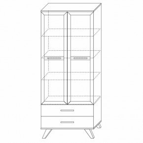 Шкаф-витрина 800 Вега Скандинавия в Соликамске - solikamsk.mebel24.online | фото 6