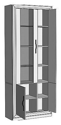 Шкаф-витрина Нобиле ШВтВ-ФСД-ФГК в Соликамске - solikamsk.mebel24.online | фото 2