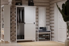 Скамья 85 Кантри для обуви, массив сосны, цвет белый в Соликамске - solikamsk.mebel24.online | фото 4