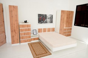 Спальный гарнитур Парус (Белый/Вотан) 1400 (Вариант-2) в Соликамске - solikamsk.mebel24.online | фото
