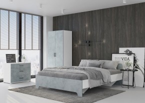 Спальный гарнитур VICTOR (модульный) Белый-Бетон в Соликамске - solikamsk.mebel24.online | фото