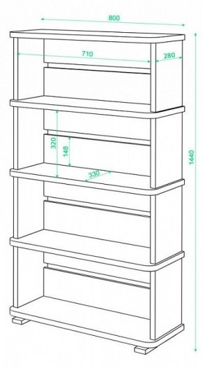 Стеллаж Б-25/4 в Соликамске - solikamsk.mebel24.online | фото 2