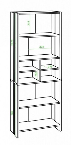 Стеллаж Домино Lite СТЛ-ОВХ В в Соликамске - solikamsk.mebel24.online | фото 2