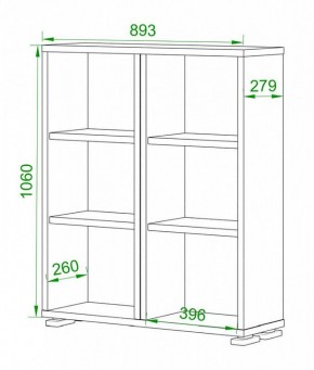 Стеллаж Домино нельсон ПУ-50-1 в Соликамске - solikamsk.mebel24.online | фото 2