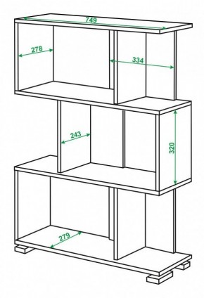 Стеллаж Домино нельсон СЛ-5-3 в Соликамске - solikamsk.mebel24.online | фото 2