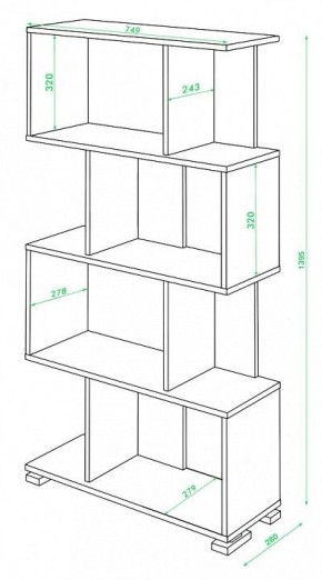 Стеллаж Домино нельсон СЛ-5-4 в Соликамске - solikamsk.mebel24.online | фото 2