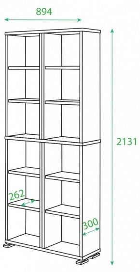 Стеллаж Домино ПУ-30-1 в Соликамске - solikamsk.mebel24.online | фото 2