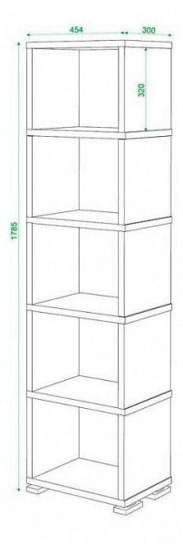 Стеллаж Домино СБ-15/5 в Соликамске - solikamsk.mebel24.online | фото 2