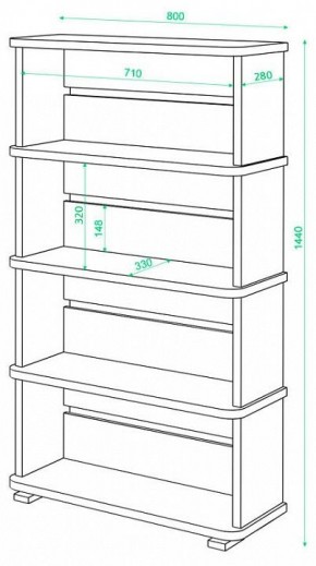 Стеллаж Домино СБ-25/4 в Соликамске - solikamsk.mebel24.online | фото 2