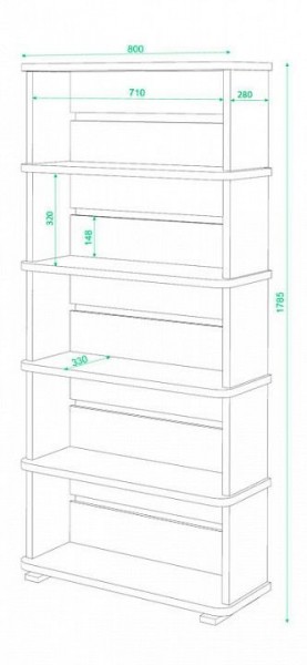 Стеллаж Домино СБ-25/5 в Соликамске - solikamsk.mebel24.online | фото 2