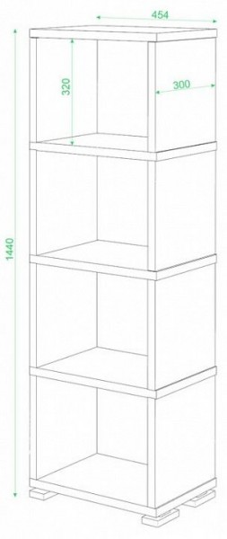 Стеллаж-колонка Домино СБ-15/4 в Соликамске - solikamsk.mebel24.online | фото 2