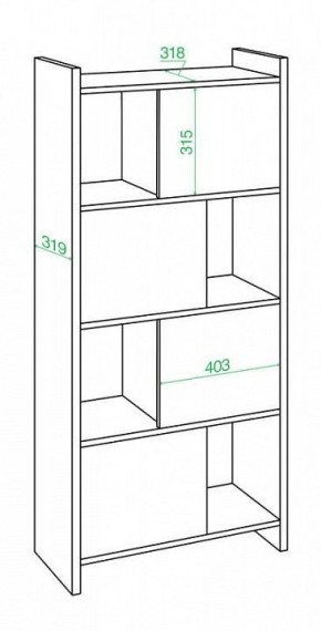 Стеллаж комбинированный Домино Лайт СТЛ-3В в Соликамске - solikamsk.mebel24.online | фото 2