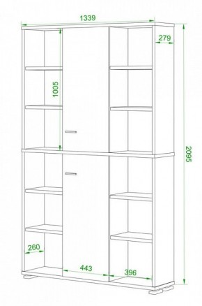 Стеллаж комбинированный Домино ПУ-40-2 в Соликамске - solikamsk.mebel24.online | фото 2