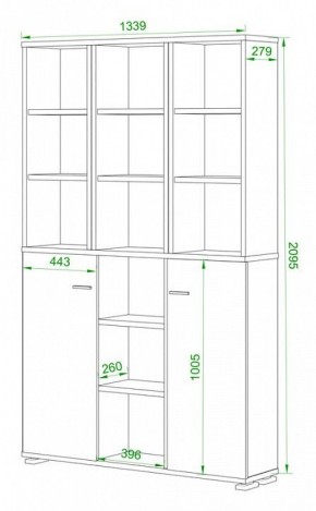 Стеллаж комбинированный Домино ПУ-40-6 в Соликамске - solikamsk.mebel24.online | фото 2