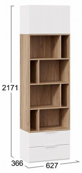 Стеллаж комбинированный Порто Исп. 2 ТД-393.07.20 в Соликамске - solikamsk.mebel24.online | фото 5