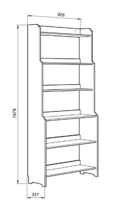 Стеллаж Вествик, массив сосны, цвет белый в Соликамске - solikamsk.mebel24.online | фото 4