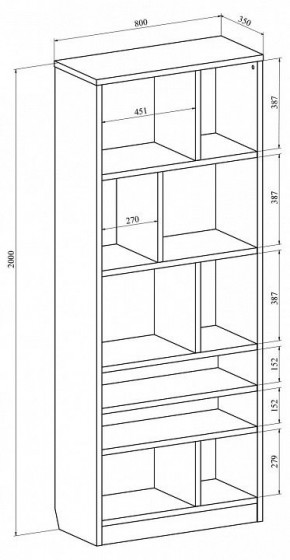 Стеллаж Виктория ВИ-03 в Соликамске - solikamsk.mebel24.online | фото 3