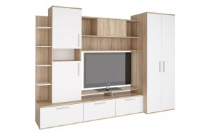 Стенка Денвер (СТЛ.151.01) Дуб сонома/Белый в Соликамске - solikamsk.mebel24.online | фото