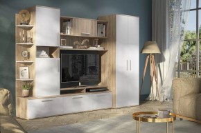 Стенка Денвер (СТЛ.151.01) Дуб сонома/Белый в Соликамске - solikamsk.mebel24.online | фото 3
