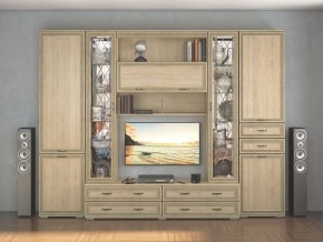 Стенка Ливорно дуб сонома в Соликамске - solikamsk.mebel24.online | фото 1